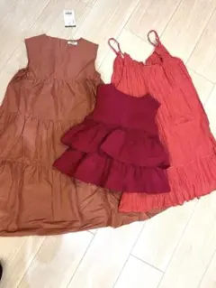 全て未使用品◼️BREEZEブリーズ140サイズ◼️ワンピースチュニック３点セット
