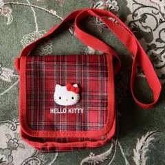 SANRIO サンリオ　ハローキティ　チェック柄　ポシェット