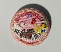 Disney Characters 刺繍缶バッジビスケット2 おしゃれキャット