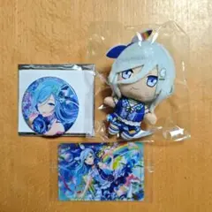 日野森雫　ぬいぐるみ　缶バッジ　ウエハース