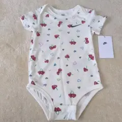 Nike ナイキ　半袖　チェリー柄ロンパース ボディスーツ　18M　90cm