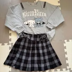 RiccaRicca サンリオコラボ トレーナーとスカートセット　シナモン