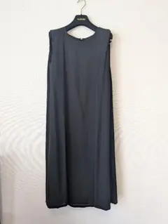 JIL SANDER ノースリーブ ウールワンピース ブラック