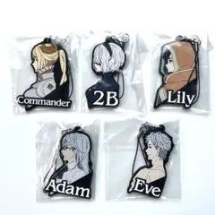 ニーアオートマタ 放送記念くじ ラバーストラップ 5種セット