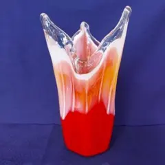 昭和レトロ　ガラス製花瓶