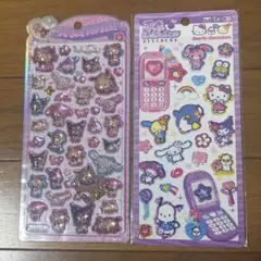 日焼けサンリオ　うるちゅるシール　平成はっぴーフォンシール