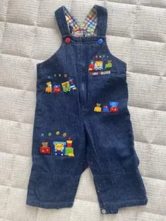 デニム ロンパース