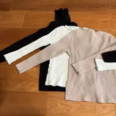 リブセーター　ハイネック　120 130