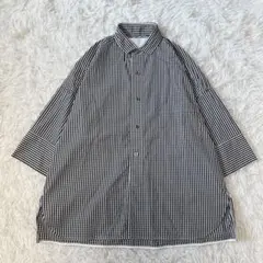 ✨極美品✨TICCA スクエア半袖ダブルカフスシャツ2026春夏新作のサムネイル