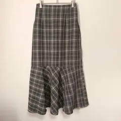 新品タグ付　COLZA コルザ　マーメイドスカート　　Mサイズ　チェック