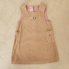 ファミリア　コーデュロイジャンパースカート