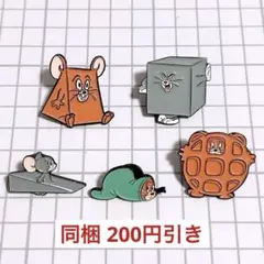 新品 ピンバッジ トムとジェリー 5個セット
