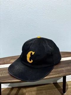 CALEE キャリー イニシャル C ワッペン キャップ ブラック