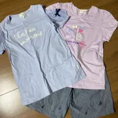美品　組曲　moo non non Tシャツ　短パンセットのサムネイル