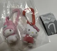サンリオキャラクターズ カラフルカラビナ マスコットチャーム キティ　マイメロ