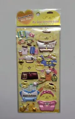 ポムポムプリン　マイ コーディネート シール　新品