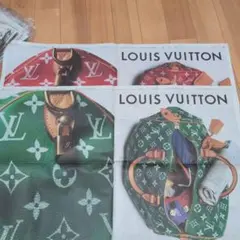 4月6日日経新聞読売新聞2紙セット　LOUIS VUITTON 広告のサムネイル