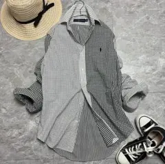 RALPH LAUREN ペイズリー コットンシャツ サイケ 青 N3100 - メルカリ