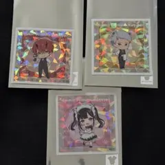 超かぐや姫！ THEキャラ CAFE STAND ホログラムステッカー セット