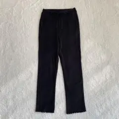 ダブルクローゼット リブメロウパンツ スリム ドロスト ウエストゴム コットンのサムネイル