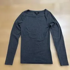 BANANA REPUBLIC リブボードネックカットソー