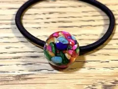 レジンヘアゴム　ハンドメイド　No.1578