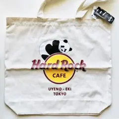 Hard Rock Cafe 上野限定 パンダトートバッグ 生成り