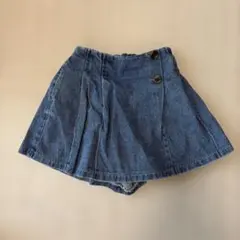 グリーンレーベルリラクシング　120 キュロットスカート　デニム