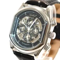 【未使用級】ガルーチ 自動巻き 時計 稼働品 スケルトン ブラック クロノグラフ Yahoo!オークション -「gallucci ガルーチ」の落札相場・落札価格