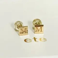 ete K10 フープピアス 片方のみ　片耳　ゴールド ete K10YG フープピアス 片耳のみ - メルカリ