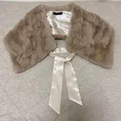 ファー　結婚式　ショール　ファーショール　ラビット　ラビファー