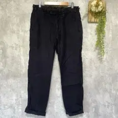 【BLENDERS &WEARS】リネンパンツ ウエスト調整可能 日本製 S