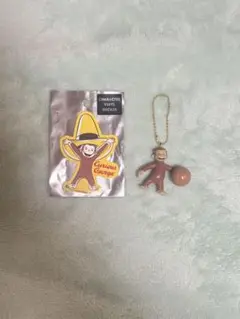 おさるのジョージ ステッカー キーホルダー