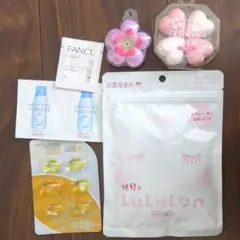 フェイスマスク　ヘアオイル　バスボム　洗顔料（試供品）セット