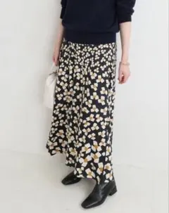 イエナ　Deveaux フラワープリントスカート　36