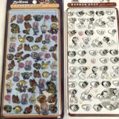 新品【ディズニー2シート】ボンボンドロップmini硬いドロップシール［K22］