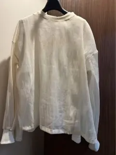 シアーTシャツ　ホワイト