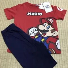 【新品・未使用】スーパーマリオ 半袖 パジャマ 110cm