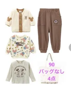 新品　しまむら　littc リトシー　ハッピーバッグ 　　ミニー　4点　90