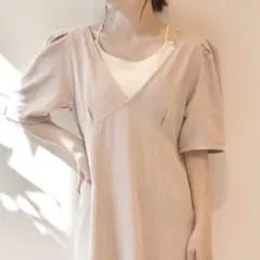 【新品未使用】 w closet バッククロスロングワンピース マキシワンピ