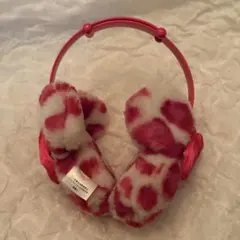 ミニー ヒョウ柄 耳あて イヤーマフ ピンク
