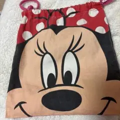 ♥️ヴィンテージ品につき格安！♥️ミニーマウス 巾着袋 赤と黒