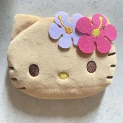 日焼け キティ サンリオ ハローキティ 顔形ポーチ