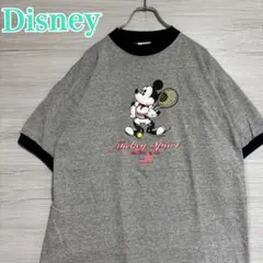 【入手困難】ディズニー　ミッキー　リンガーTシャツ　XLサイズ　ヴィンテージ