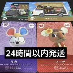 amiibo アミーボカード あつ森 アチョット リカ マーチ ギーガー