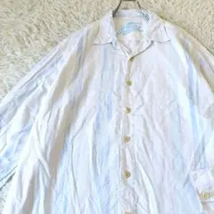 XXL トミーバハマ リネンシャツ 麻100% マルチストライプ 長袖 ゆるだぼ