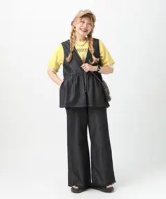 LEPSIM♡ユキハ企画　スーヒヤデニム ブラック 値下げ！LEPSIM 【新品未使用】ゆきは企画 スーヒヤデニムセットアップ
