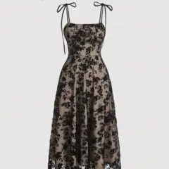 SHEIN花柄プリント キャミドレス　パーティードレス