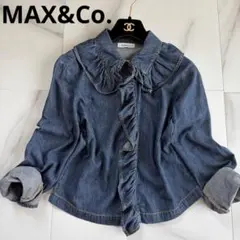 大人可愛い MAX&Co. マックスアンドコー デニムフリル ブラウス シャツのサムネイル