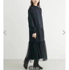 SUGAR SPOON チュールドッキングワンピース